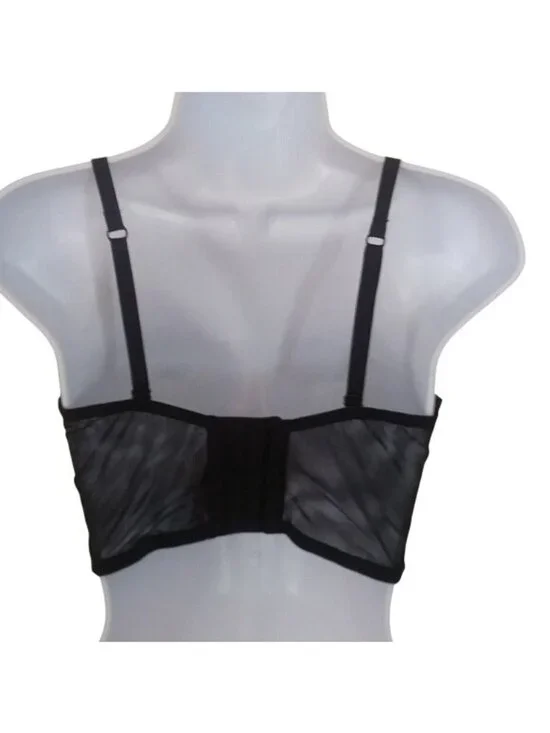 Victoria's Secret Sexy Velvet Black Shimmer Bra, 32C - Picture 2 of 5